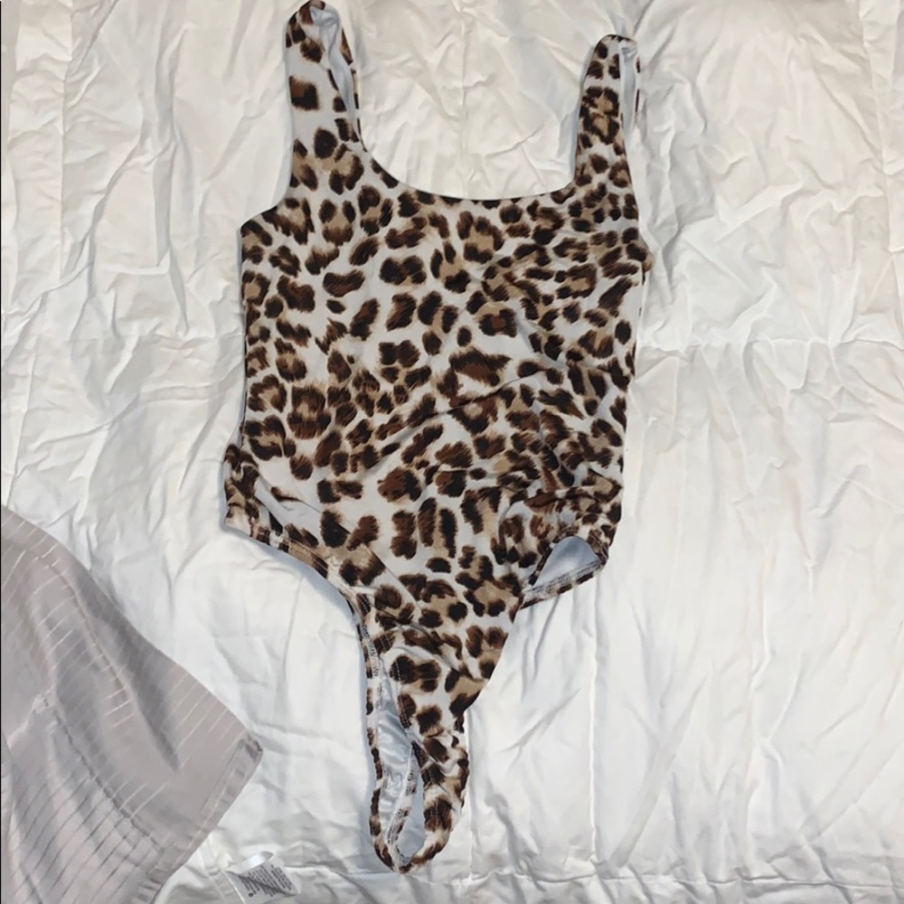 Cheetah bodysuit high cut